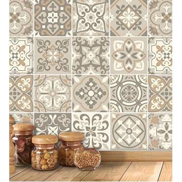 Imagem de Papel de Parede Lavável Adesivo Premium Texturizado - Azulejo 01 3m x 40cm - Decoração para Cozinha, Banheiro e Ambientes Rústicos