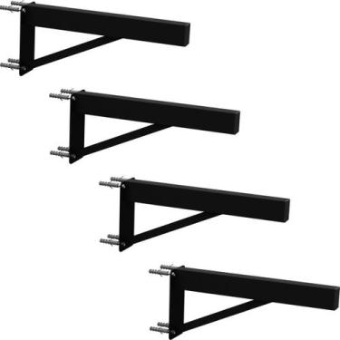 Imagem de Kit 04 Suportes para Pia Cozinha Granito Parafusar Grapa Bancada Mármo