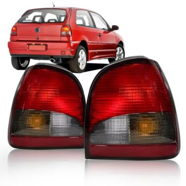 Imagem de Par Lanterna Traseira Fumê Gol G2 Bola Special 1995 À 1999