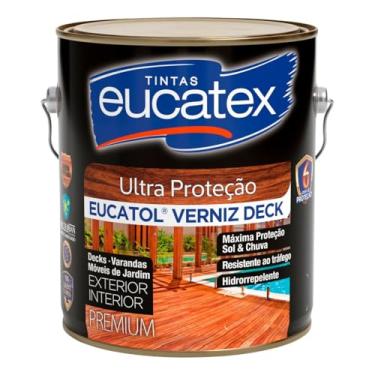 Imagem de Verniz Madeira Deck Eucatol Semi Brilho Premium, 3,6L, Proteção Superior