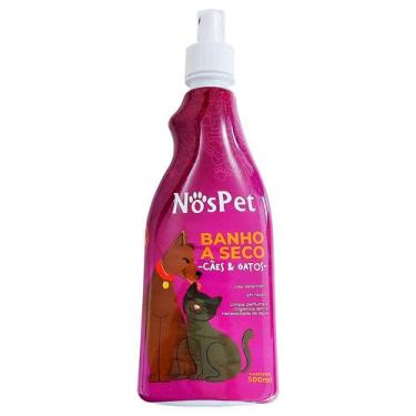Imagem de Banho A Seco Para Cães e Gatos Anti Odor Nospet 500ml Spray