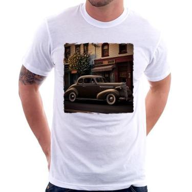 Imagem de Camiseta Carro antigo na cidade - Foca na Moda, Branco, G