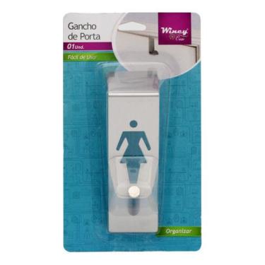 Imagem de Gancho Cabide para Porta Toalhas Inox Formato Feminino - Wincy