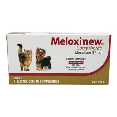 Imagem de Meloxinew 0,5 Mg C/ 10 Comprimido Vetnil