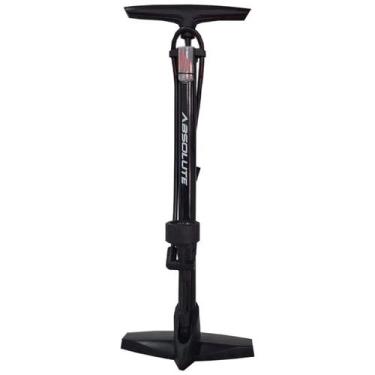 Imagem de Bomba Chão Oficina Absolute Nero 160psi Dual Bike Bola Manômetro