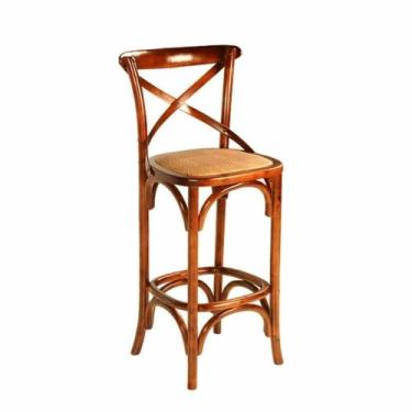 Imagem de Banco Bar Rustico Decorativo Madeira Maciça Primeira Linha - LUXdécor