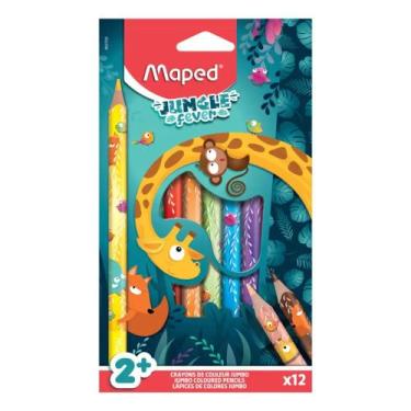 Imagem de Lápis De Cor 12 Cores Jungle Fever Maped