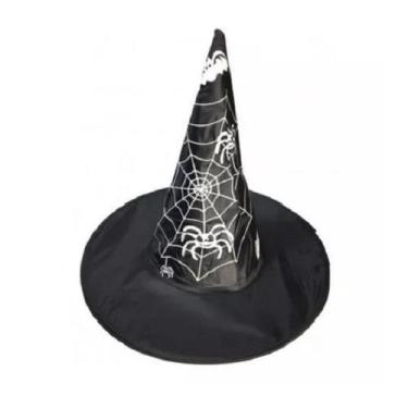 Imagem de Chapéu De Bruxo Mago Feiticeira Unissex Halloween Festas - CM Presente