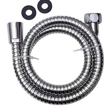 Imagem de Mangueira flexivel de metal cromado para ducha higiênica com 1,2 mt De