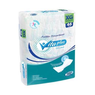 Imagem de Fralda Geriátrica Adulto XG Vita Plus Care Com 46 Unidades 