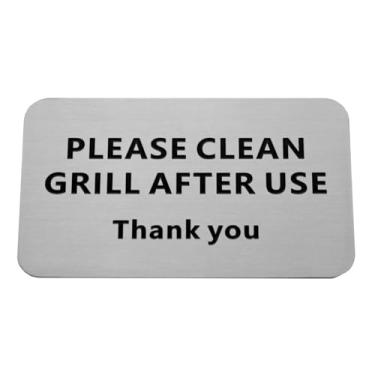 Imagem de Limpe a grelha após o uso, placas de limpeza de churrasco, ótimas para anfitriões de casas do Airbnb 2024newest (adesivos)