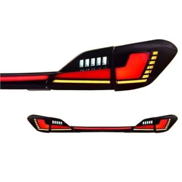 Imagem de Luz traseira de estilo de carro compatível com Lexus RX300 RX270 RX350 2009-2015 Luz traseira de LED Luz de freio de neblina traseira Luz de seta Acessórios para automóveis