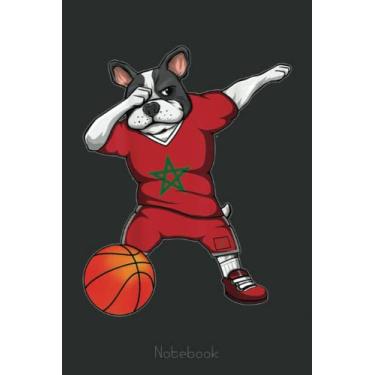 Imagem de Dabbing French Bulldog Morocco Basketball Fans Sport Notebook: A blank lined basketball notebook 6x9 in 110 Pages that makes a fun basketball gift for ... women's basketball, team basketball gifts