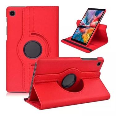 Imagem de Capa Giratória 360° para Samsung Galaxy Tab A7 Lite, 8.7 Polegadas (Vermelho)