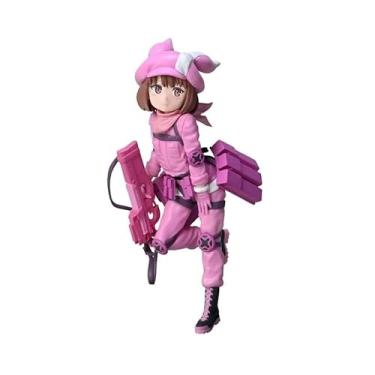 Imagem de Gun Gale Online LLENN Action Figure, Pink Combat Outfit, Collectible Anime Character