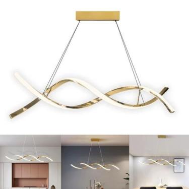 Imagem de Lustre Pendente Luminaria Molecular 36W Espiral Moderna Iluminaçao Dec