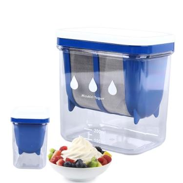 Imagem de Coador de iogurte grego, 200 ml, máquina de iogurte caseiro de grande capacidade com saco de malha fina para sopa, suco de frutas, café, leite de soja