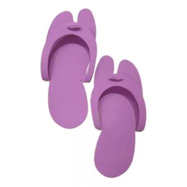 Imagem de Chinelo Descartável Eva Para Salão, Manicures - 10 Pares 2mm - Selys, 