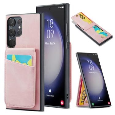 Imagem de Capa de couro PU com suporte para telefone para Samsung Galaxy A13 14 15 22 23 24 25 33 34 35 51 52 53 54 55 71 72 73 Capa tipo carteira, rosa, para Samsung A52 5G