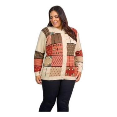 Imagem de Blusa Feminina Bordada A Mão Plus Size Tricot Premium Linda-Feminino