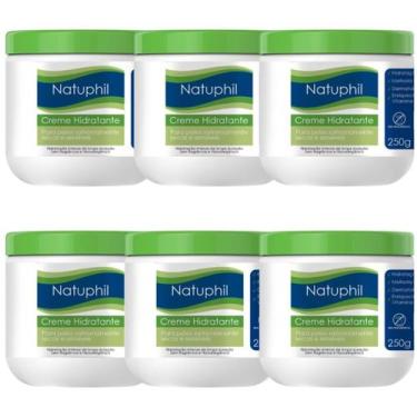 Imagem de CREME HIDRATANTE HIPOALERGICO NATUPHIL 250gr NATUFLORES kit 6un