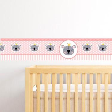 Imagem de Coala Adesivo De Parede Infantil Faixa Border - PlimShop