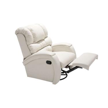 Imagem de Poltrona Reclinável Imperial Balanço e Giro Revestimento Sintético Gelo