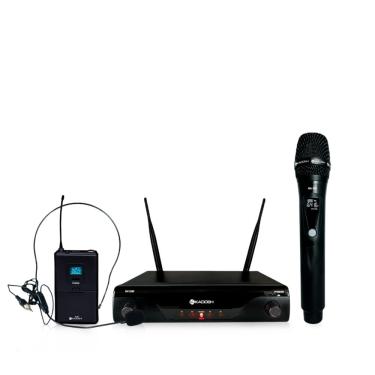 Imagem de Microfone Prof de Mão e Headset Sem fio K412C - kadosh