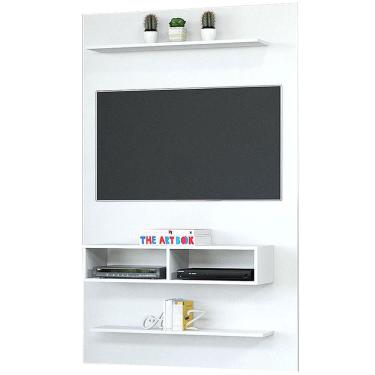 Imagem de Painel Byte para TV até 42 Polegadas 2 Prateleiras 2 Nichos Viero Cor Branco