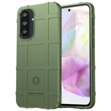 Imagem de Monwutong Capa de ajuste fino para Samsung Galaxy A56 5G, para Galaxy A36 5G, capa resistente durável ao ar livre, capa de proteção antidorp de grau militar para Galaxy A56/A36, HD verde