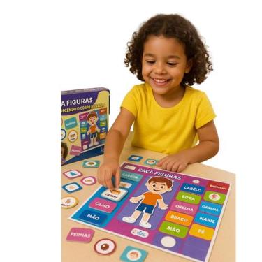 Imagem de Jogo Educativo Corpo Humano Caça Figuras 32 Peças Infantil - arts