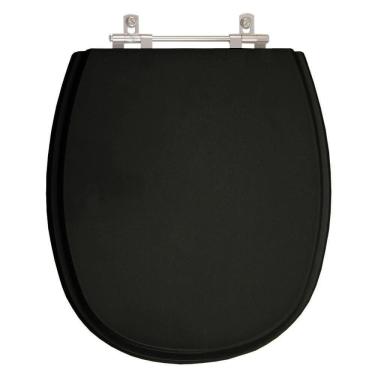 Imagem de Assento Sanitário Acrílico Aspen Preto Para Vaso Deca