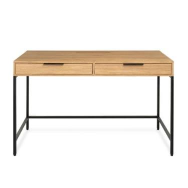 Imagem de Escrivaninha Square 2 Gavetas 120 cm x 48 cm - Casavee, Tauari - Preto