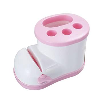 Imagem de Porta-lápis multifuncional na mesa, suporte para escova de dentes de banheiro, suporte de escova de dentes com suporte de armazenamento, suporte de caneta, organizador de mesa (