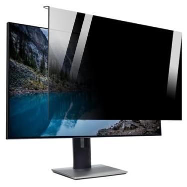 Imagem de HXLXWUSC Filtro de tela de privacidade para monitor de computador, protetor de tela removível com proteção ocular, moldura pendurada de 45 a 81 cm, adequado para escola (23/24 polegadas 540 x 340 mm)