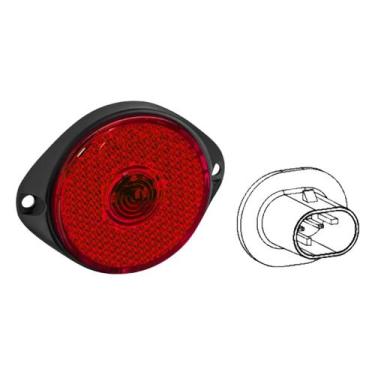 Imagem de Lanterna Frontal 65mm Led Bivolt Conector Carreta Caminhão - H3