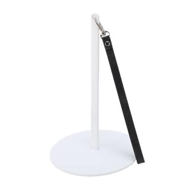 Imagem de Porta de Fio de Pulso, Cinta de Borracha Acrílica 360 Graus de Rotação Portátil Bola de Pio Portátil Stand para Viagens Ao Ar Livre (WHITE)
