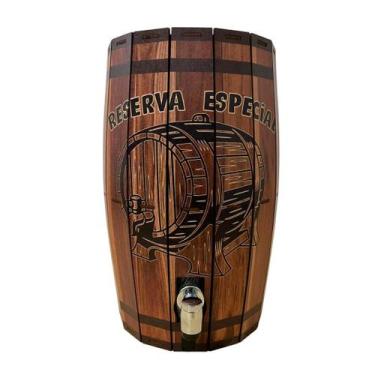 Imagem de Pingômetro Barril Decorativo Rústico Pinga Cachaça com Torneira em MDF