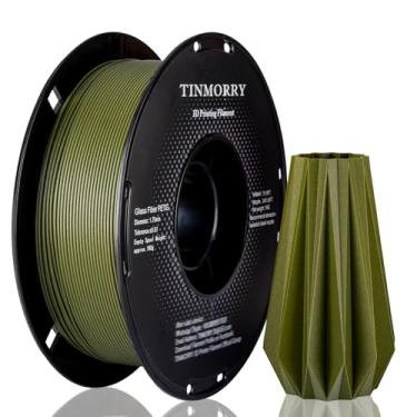 Imagem de TINMORRY Filamento PETG reforçado com fibra de vidro de 1,75 mm, filamento de impressão 3D fosco PETG GF de alta resistência ao impacto, durabilidade e rigidez, serve para impressoras 3D Bambu Lab FDM