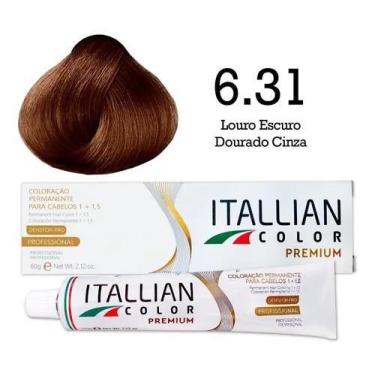 Imagem de Coloração 6.31 Louro Escuro Dourado Cinza  Itallian Color