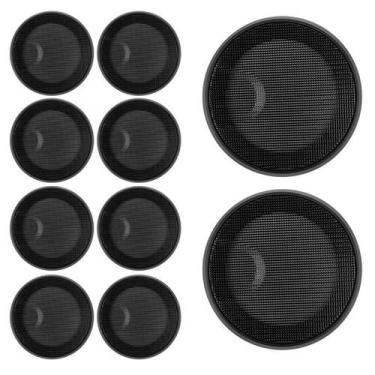 Imagem de Kit 10 Telas Alto Falante 5 Polegadas Premier Metálica Nova - PERMAK
