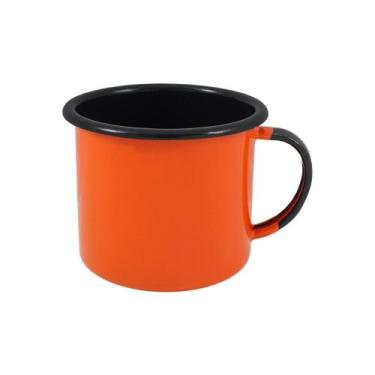 Imagem de Caneca Esmaltada Laranja Agata 160ML - Dispropil