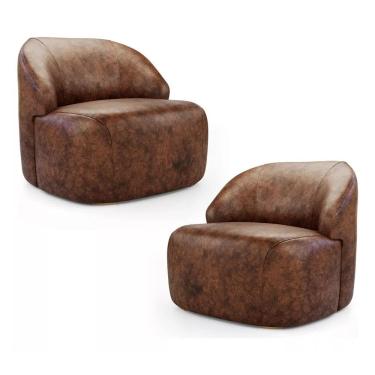 Imagem de Kit 2 Poltronas Organica Eloa Modena Whisky - Londrilar