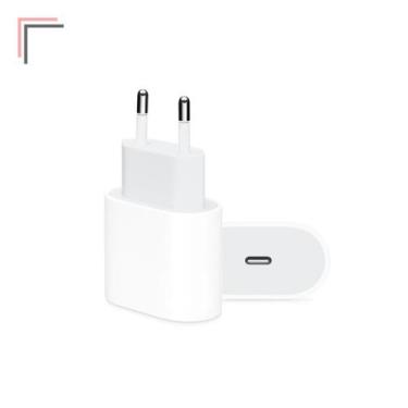 Imagem de Carregador Tomada Plug Usb C 20w Turbo Compatível com Smartphones - Ma
