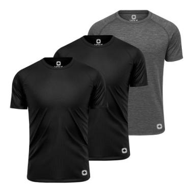 Imagem de Kit 3 Camisa Térmica Masculina DryFit Proteção Segunda Pele - Volk, Pr