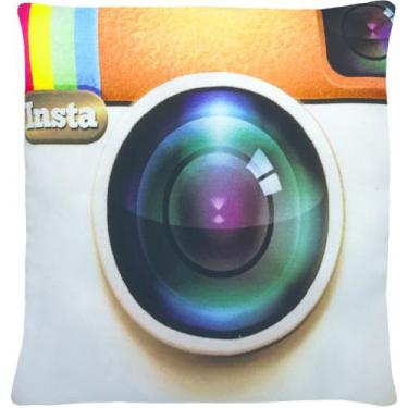 Imagem de Almofada Emoji Pelúcia 28cm instagran retro - Vitor Bordados