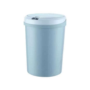 Imagem de Lixeira Automática Sensor 9L Azul Banheiro Cozinha