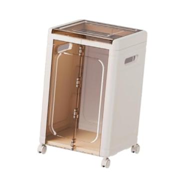 Imagem de Bothyi Armário de armazenamento dobrável, fácil de montar, caixa de armazenamento móvel, organizador para quarto, sala de estar, brinquedos e roupas