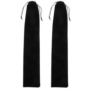 Imagem de Cabilock 2 peças capa de cordão bolsa de ventilador bolsa de ventilador portátil estojos de ventilador de mão bolsas de ventilador de mão bolsa de ventilador de mão suporte de ventilador dobrável