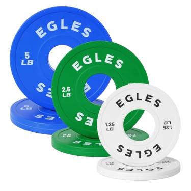Imagem de Egles Conjunto De Anilhas Troca Egles, 17,5 Lb, Peso Revestidas Borracha Em Pares, Olímpicas Proteção, Codificadas Por Cores, Padrão Iwf, 2 Polegadas Para Treinamento Força, Academia E Fitness